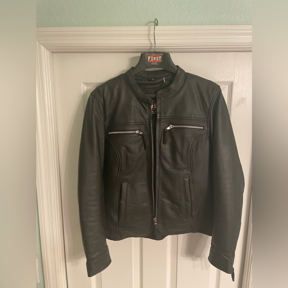 First Manufacturing Co. Leather Motorcycle Jacket